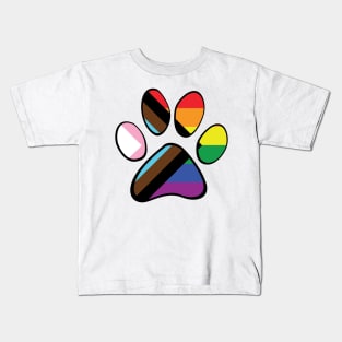 Progress Pride Paw Kids T-Shirt